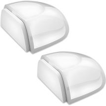 2 pcs Arrêts de portes Arrêts et Butées de Porte Transparentes Stop porte Adhésif au Sol et Parquet Butoirs de Porte Protection de Portes et Murs