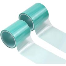 2 Pcs Ruban Adhésif pour uv Résine Époxy, 50mm5m Craft Bande Transparente, Ruban sans Soudure, Bande de Papier d'artisanat pour Cadre en Métal Bijoux