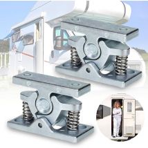 Sollbry - 2 Pièces Bloc Porte Caravane, Alliage Zinc Arret de Porte, Caravane Camping Car Accessoires, Bloque Porte à Ressort pour Jardin, Mobilhome,