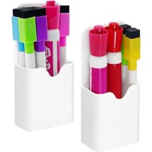 2 porte-stylos magnétiques, porte-marqueurs magnétiques effaçables à sec, porte-crayons magnétiques pour réfrigérateur, porte-marqueurs pour tableau