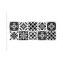 Sollbry 20 Feuilles Mural Stickers Carrelage de 15cm X 15cm, 2D Imperméables Carreau de Ciment Adhesif, Autocollants Carreaux Dosseret pour Cuisine,