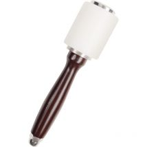 Sollbry - 21 cm - Maillet Caoutchouc de Nylon avec Manche en Bois - Outils Cuir pour Couture, Maroquinerie, Travail du Cuir, Sculpture, Poinçonnage