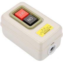 25A Commutateur triphasé Commutateur triphasé Plastique, Fer Autobloquant 3P Marche Arrêt Interrupteur à Bouton-poussoir Ac 380V 3.7Kw Bs230B