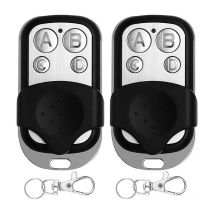 Sollbry - 2Pcs Télécommande Universelle Portail Garage , Duplicateur Porte de Garage Telecommande, Porte Électrique avec Couvercle Coulissant