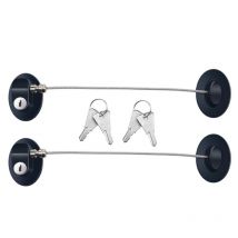 3 Pièces de Serrure de la Porte du Réfrigérateur Serrure Adhésive Forte de Porte du Congélateur Verrou de Tiroir de Fichier Serrure d'Armoire de
