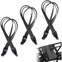 3 Pièces Tendeurs Elastique avec Crochets 3 en 1 Sangle Bagage Moto Tendeur Velo Rétractable pour Vélo Casque de Moto Bagages Chariot Remorque Cargo
