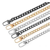 3 sangles de sac à main en chaîne, sangles de sac, poignées de rechange en métal pour sac à main, embrayages de sac à main, longueur de 120 cm pour