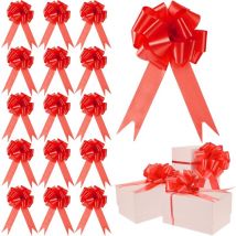 30 nœuds à tirer de 5 pouces pour emballage cadeau, nœuds à tirer avec ruban pour cadeaux de Noël, décoration de mariage, panier cadeau, sac cadeau,