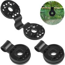 Sollbry - 30 pièces Clips en plastique pour toile d'ombrage ronde Clip de fixation pour filet de parasol Fixation et placement pour filet pare-soleil