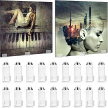 30 Pièces Etagere Mural Disque Vinyle en Acrylique, Porte Disque Vinyle Mural Etagère, Supports Muraux Pour Disques Vinyles Accroche Vinyle Mural