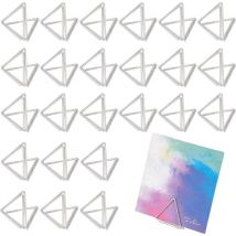 Sollbry - 36pcs Mini Porte-Cartes Table Mignons Titulaires Cartes Table Forme Triangle Porte-numéros Table Mariage Titulaire Photo Platine Stand Clip