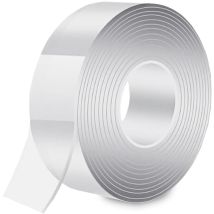 3M doppelseitiges transparentes, extra starkes doppelseitiges Nano-Klebeband, waschbar, abnehmbar, ultrastarkes, spurloses Klebeband,