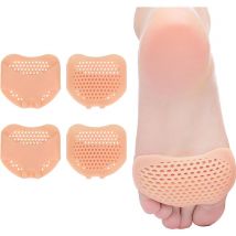 Sollbry - 4 pcs Coussinets Métatarsiens Gel Silicone Souple, Coussinet Plantaire Avant Pied Talons Hauts, Chaussures Travail, Pour Femmes et Hommes