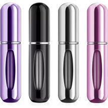 Sollbry - 4 Pièces Vaporisateur Parfum Vide Voyage,Mini bouteille de parfum pour sac à main Bagages de poche,Flacon Parfum Vide Mini Portable pour