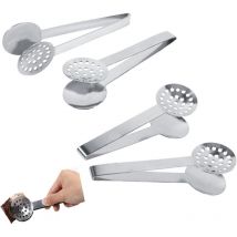 Sollbry - 4 sachets de thé extrudeur, support de sachet de thé en acier inoxydable sachet de thé en acier inoxydable pince de sachet de thé pince de