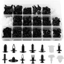 415PCS Clips de Retenue de Pare-chocs Rivets en Plastique de Voiture Attaches Kit de Retenue de Poussée Auto Push Pin Rivets Set Panneau de Garniture