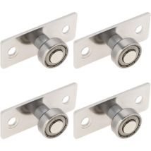 Sollbry - 4pcs Sliding Door Floor Guide Floor Roller Guide Ball Bearing Pulley Sliding Metal Door Roller Guide Ball Bearings Roller