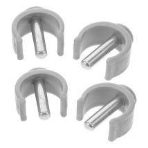Sollbry - 4Pièces Pince de déambulateur clip de clips de support de poteau sangles de canne pour béquilles standards en aluminium Boucle de serrage