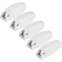5 pcs Porte Catch Holders, Loquet De Porte Catch Holder Pour rv Camping Car Camper Traile Voyage Bagages - Blanc - Sollbry