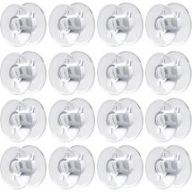 Sollbry - 50 Pcs Canette Machine a Coudre Bobines pour Machine à Coudre Canette Plastique Canettes Machine à Coudre pour Brother Singer Kenmore
