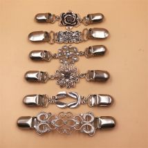 6 pièces vintage chemise robe cardigan clip, clip de taille pour femme, pull châle broche veste clip pour vêtements - Sollbry