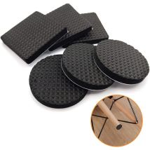 60 Pièces Patins Antidérapants, Pieds Patins Autocollant Protecteurs de Meubles Protecteurs, Patins de Protection pour Sols en Boi, Pieds de Table,