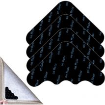 Sollbry - 8 Pièces Pinces à Tapis antidérapantes, Pinces à Tapis - Autocollants lavables Double Face pour Tapis - Pinces pour Tapis antidérapants