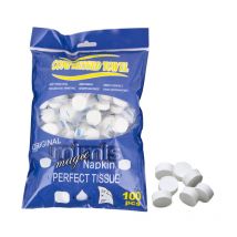 Sollbry - usage unique comprimé Serviettes Extensible magique tissu facile Carry 100pcs Voyage extérieure toolcompressed coton débarbouillette