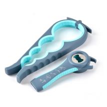 Sollbry - Abridor de frascos y botellas multifunción, abrelatas con pinzas para tapas, ideal para personas con artritis, personas mayores, niños y