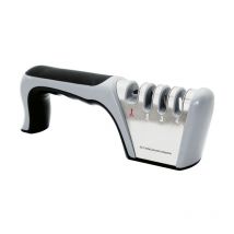 Sollbry Aiguiseur Couteaux, 4 en 1 et Design Ergonomique Affuteur de Couteaux, Eguiseur de Couteau pour Polir, Affûter et Réparer les Couteaux de