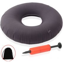 Sollbry - Almohada Donut - Cojín inflable de 38 cm para aliviar el dolor de coxis - Cojín de asiento Donut para hemorroides, escaras y prostatitis
