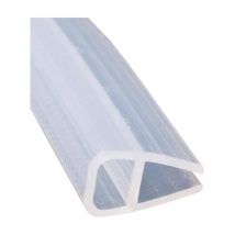 Sollbry - Bande d'étanchéité pour porte de bain, écran de douche, joint d'espacement de fenêtre, fond en verre plat incurvé, sans cadre, météo, 1m,