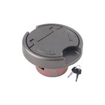 Bouchon de Réservoir D'essence, Bouchon de Verrouillage de Réservoir D'essence avec Clés Pièces en Acier Inoxydable Universelles pour Moto Scooter