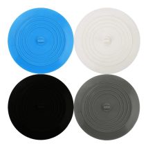 Bouchons Universels pour Éviers, Lot de 4 Bouchons de Drain en Silicone, Bouchon de Bain, Bouchon d'Évier de Cuisine pour Baignoire et Douche