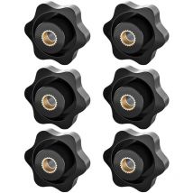 Bouton de Serrage M8, Ecrou Étoile, Bouton de Serrage à Filetage Moleté, Écrou De Serrage M8, Étoile Tête Écrous De Serrage Bouton,pour les
