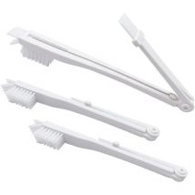 Brosse à Bouteille Multi-usages - 3 brosses à Bouteille et à Paille, Brosse à crevasses, pour la Maison, la Cuisine et la Salle de Bain - Sollbry