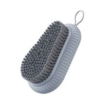 Brosse à récurer douce, brosse de nettoyage pour linge, vêtements, chaussures, facile à prendre en main, brosse à récurer les ongles avec corde de