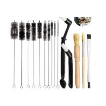 Brosse pour Moulin à Café,15 Pièces Brosse de Nettoyage pour Machine à Café Brosse à Expresso en Nylon pour Moulins à Café Machines à Expresso Outils