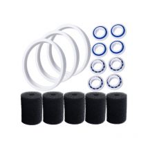 C10 Pneumatiques Adaptables de Rechange Compatible avec Polaris 180 280 360 380 Robot Nettoyeur Piscine avec C60 Roulements à Billes de Roue et