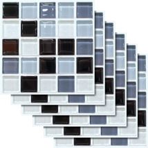 Carrelage Autocollant Sticker Mosaique Carrelage Adhesif Mural Imperméable Auto-adhésif Sticker Carrelage Design de Carreaux de Ciment Mural
