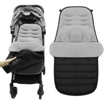 Chanceliere Universelle pour Poussette, Couverture Poussette Bebe Hiver, Imperméable Détachable Sac de Couchage Bébé Hiver avec Fermeture Éclair,