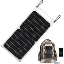 Chargeur solaire portable 6 w - Panneau solaire étanche avec usb 5 v - Chargeur solaire pour téléphone portable en plein air, camping, smartphone,