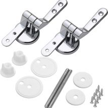 Charniere Abattant wc Fixations de Remplacement Charniere Abattant En Alliage De Zinc wc Siège Charnière pour bois Résine Abattant wc - Sollbry