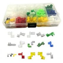 Sollbry - Clips de Fixation pour Barre de Verrouillage de Portière de Voiture, 160PCS Clips de Tringlerie de Tige de Serrure de Porte Gauche Droite
