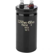 Sollbry - Condensateur, condensateur électrolytique à Broche de Boulon 450V 2200uf Condensateur diélectrique d'électrolyse en Aluminium