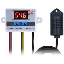 Contrôleur d'humidité numérique Multifonctionnel Pratique Haute précision Contrôleur d'humidité numérique Hygromètre Interrupteur (220V) - Sollbry