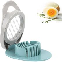Coupe-œufs en acier inoxydable, Egg Cutter Slicer Tranches En Métal, Coupe-Œuf à Tranches Rondes et Ovales, coupe oeuf durs Passe Au Lave-Vaisselle