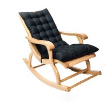 Coussin de chaise à bascule, ensemble de coussins de chaise à bascule intérieur/extérieur, coussin de chaise de patio rembourré antidérapant - Sollbry