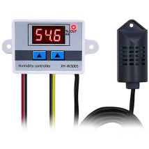 Sollbry - Digitaler Luftfeuchtigkeitsregler, Multifunktional, Praktisch, Hochpräziser Digitaler Luftfeuchtigkeitsregler, Hygrometer-schalter (220 V)