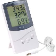 Sollbry - Digitales Thermometer für den Innen- und Außenbereich, perfekt für den Winter. Anzeigen – Temperatur, Wetter, Alarm und Montagehaken (7,1 x